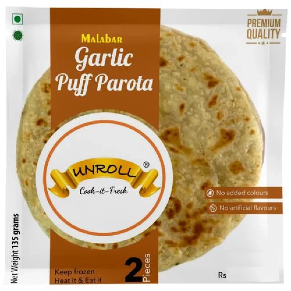 UNROLL Garlic Puff Parota - Cook It Fresh, 135 g (2 pcs)-1.webp